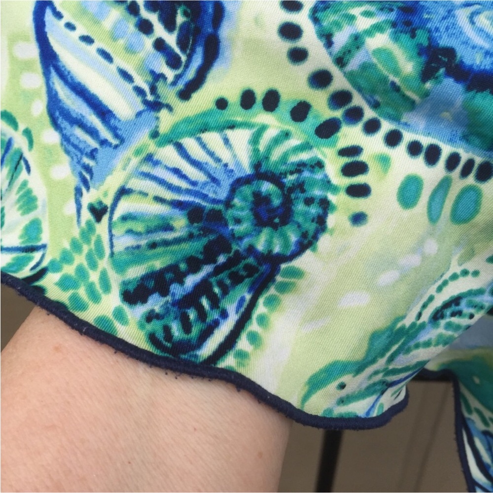 Links Blue/Green Shell Blouse - Picture 8 of 11